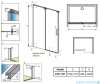 Radaway Espera DWJ Drzwi wnękowe przesuwne 140 lewe szkło przejrzyste 380695-01L/380214-01L